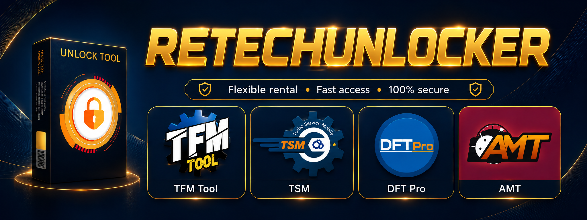 Professional GSM tools available to rent: Unlock Tool, TFM, TSM, DFT Pro and AMT